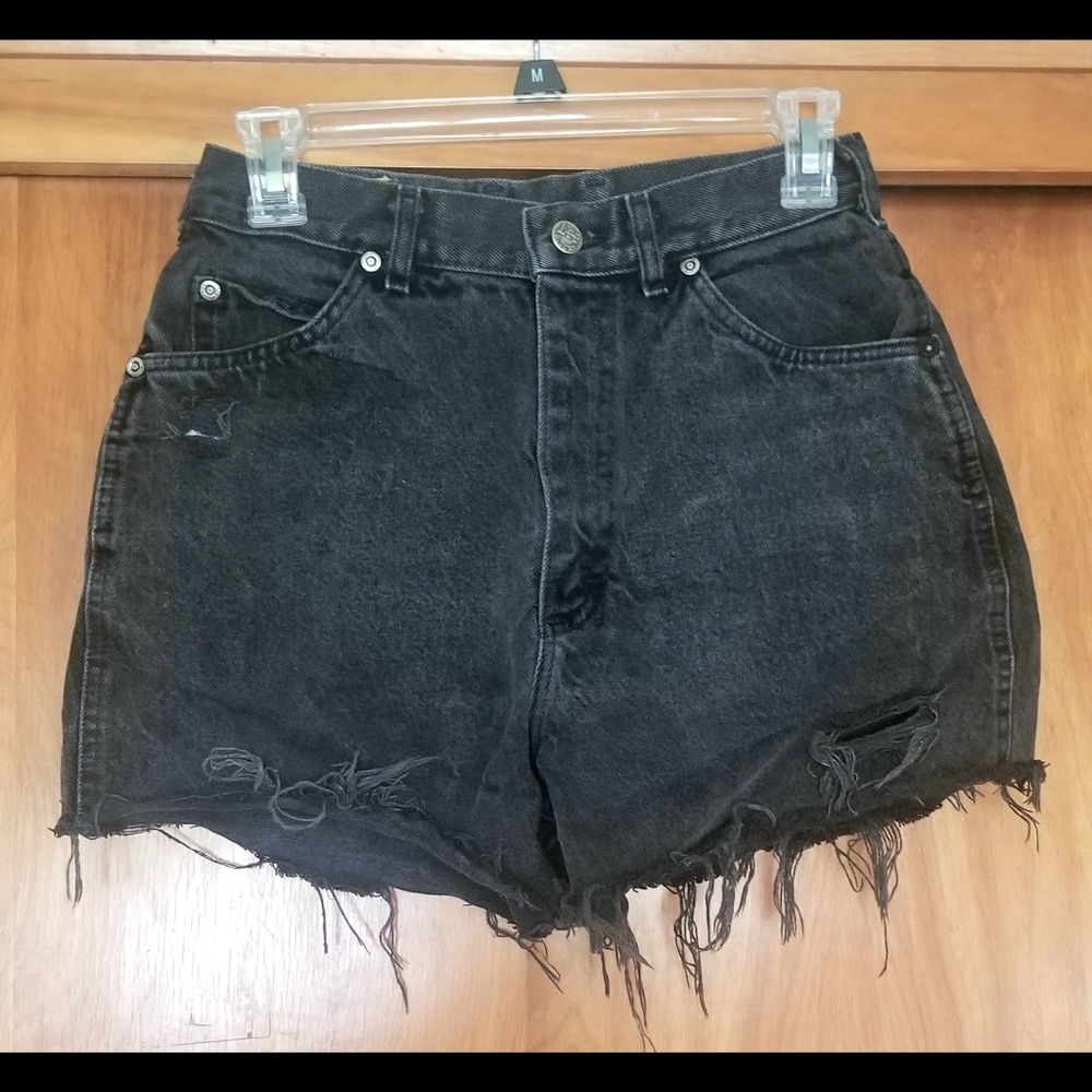 Lee black high waisted shorts